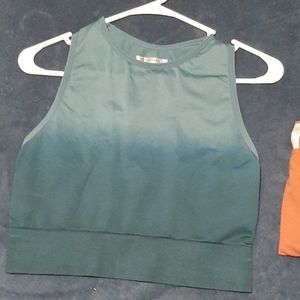 Forever 21 ombre workout crop tank
